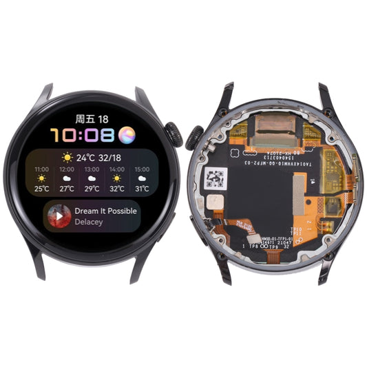 Écran LCD et numériseur d'origine avec cadre pour Huawei Watch 3 (noir) et Huawei Watch 3 (argent)