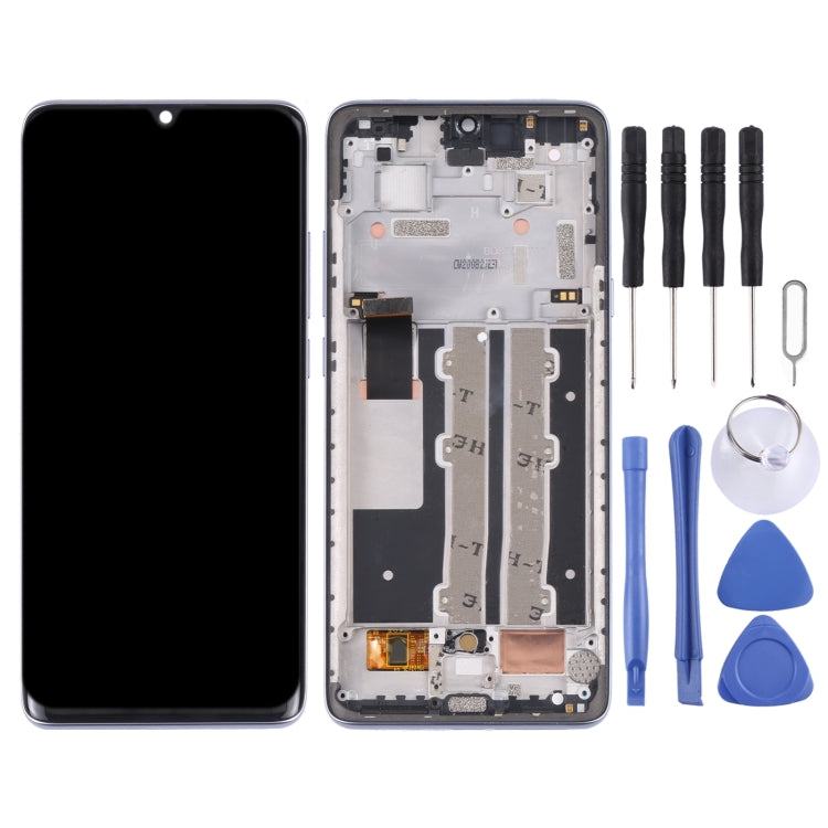 Original LCD Screen and Digitizer Full Assembly with Frame for TCL 10 Plus