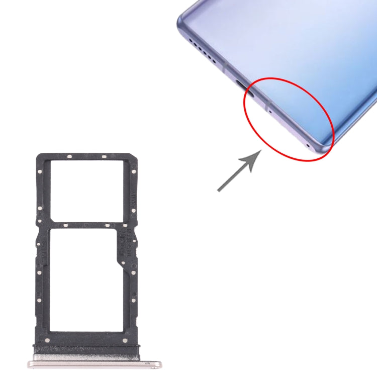 SIM Card Tray + SIM Card Tray / Micro SD Card Tray for Honor Play 30 Plus, For Honor Play 30 Plus