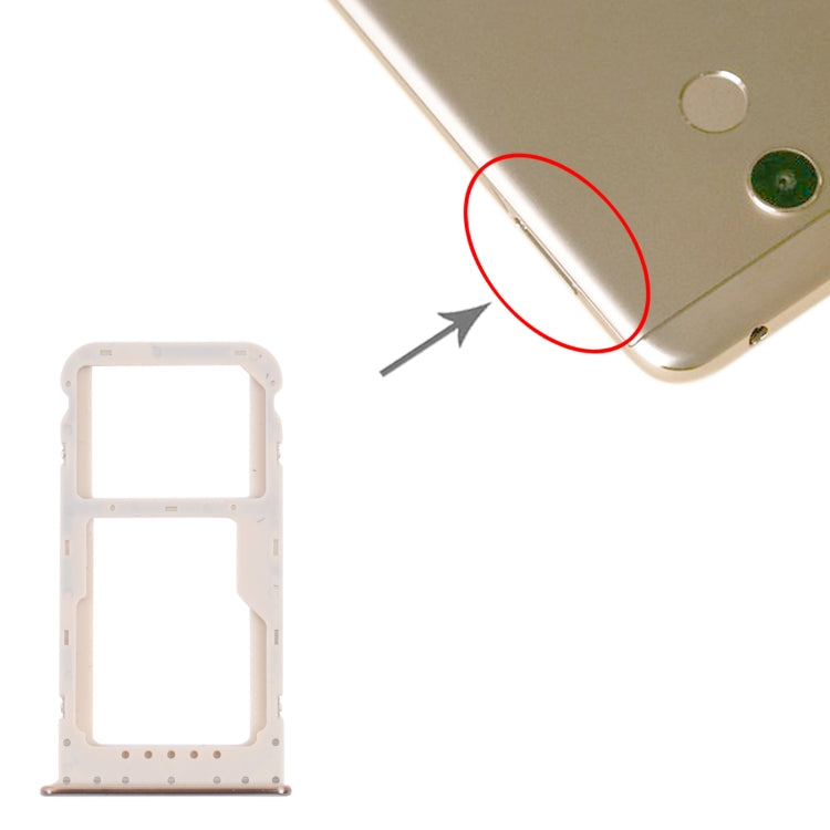 SIM Card Tray + SIM Card Tray / Micro SD Card Tray for Honor 6C Pro, For Honor 6C Pro