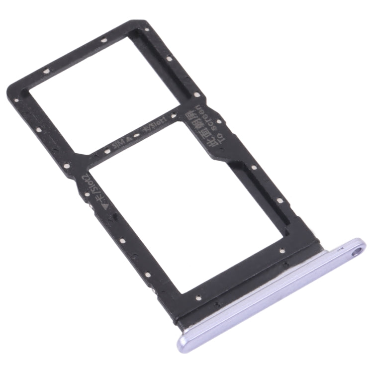 SIM Card Tray + SIM Card Tray / Micro SD Card Tray for Huawei Maimang 10 SE, For Huawei Maimang 10 SE