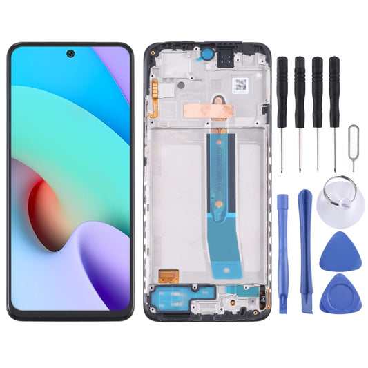 Pantalla LCD AMOLED original y digitalizador completo con marco para Xiaomi Redmi Note 11 4G 2201117TG (Original)