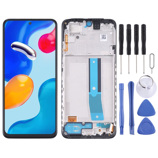 Pantalla LCD y digitalizador originales (montaje completo con marco) para Xiaomi Redmi Note 11S 4G/Poco M4 Pro (original)