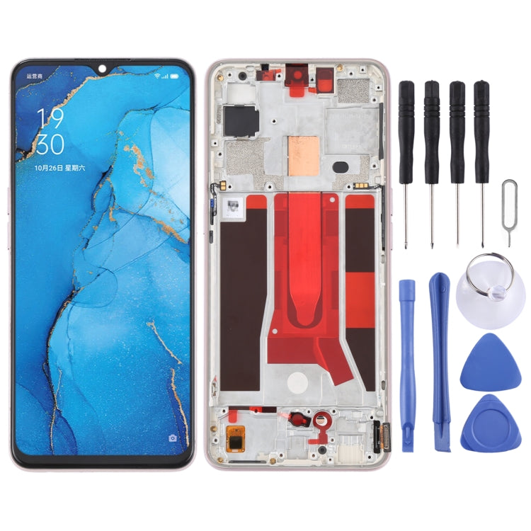 Original LCD Screen and Digitizer Full Assembly with Frame For OPPO Reno3 5G/Reno3 Youth/F15/Find X2 Lite/K7 5G