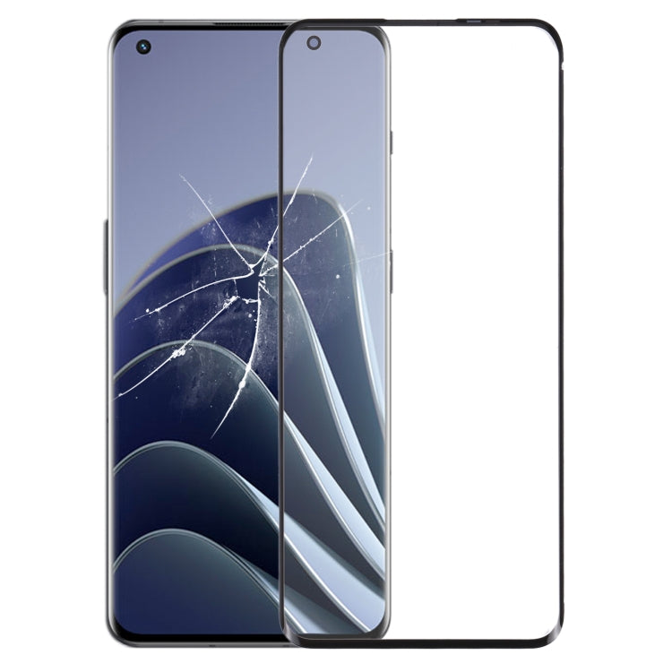 Lente de cristal exterior para pantalla frontal OnePlus 10 Pro con adhesivo OCA ópticamente transparente. Para OnePlus 10 Pro.