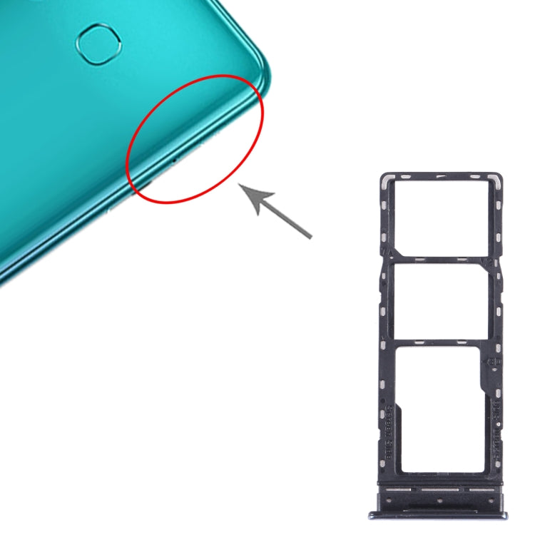 For Infinix Note 10 Pro/Note 10 Pro NFC X695 SIM Card Tray + SIM Card Tray + Micro SD Card Tray