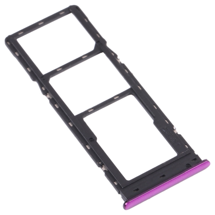 For Tecno Spark 4 Lite KC8S SIM Card Tray + SIM Card Tray + Micro SD Card Tray
