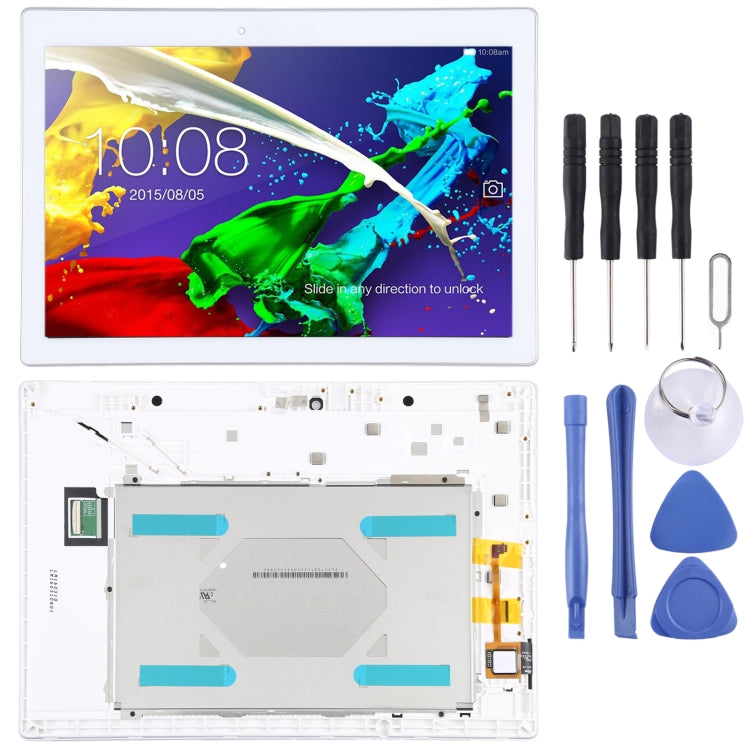 LCD Screen and Digitizer Full Assembly with Frame for Lenovo Tab 2 A10-70 A10-70F A10-70L
