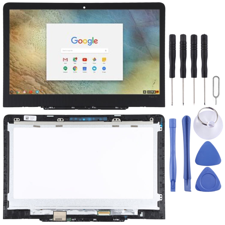 LCD Screen and Digitizer Full Assembly with Frame for Lenovo Chromebook YOGA N23
