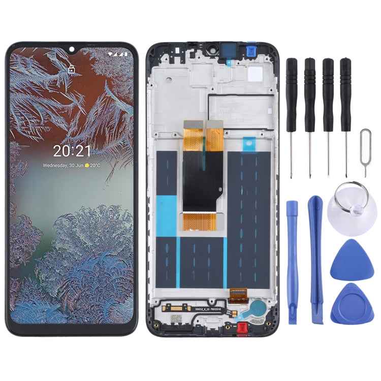 LCD Screen and Digitizer Full Assembly with Frame for Nokia G10/G20