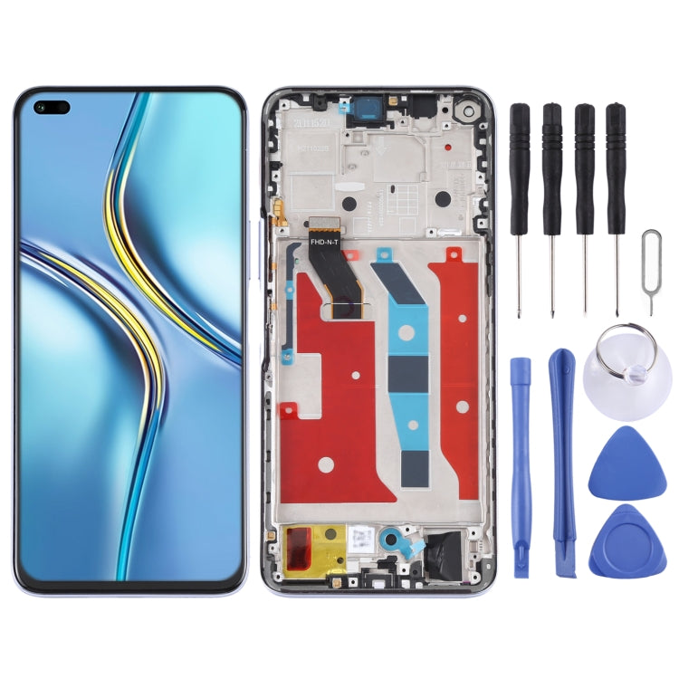 Original LCD Screen and Digitizer Full Assembly with Frame for Honor X20