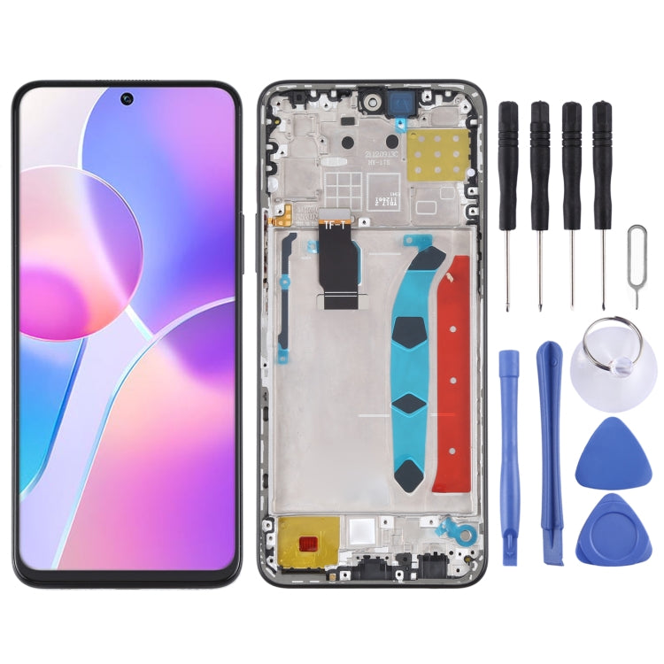Original LCD Screen and Digitizer Full Assembly with Frame for Honor X30i