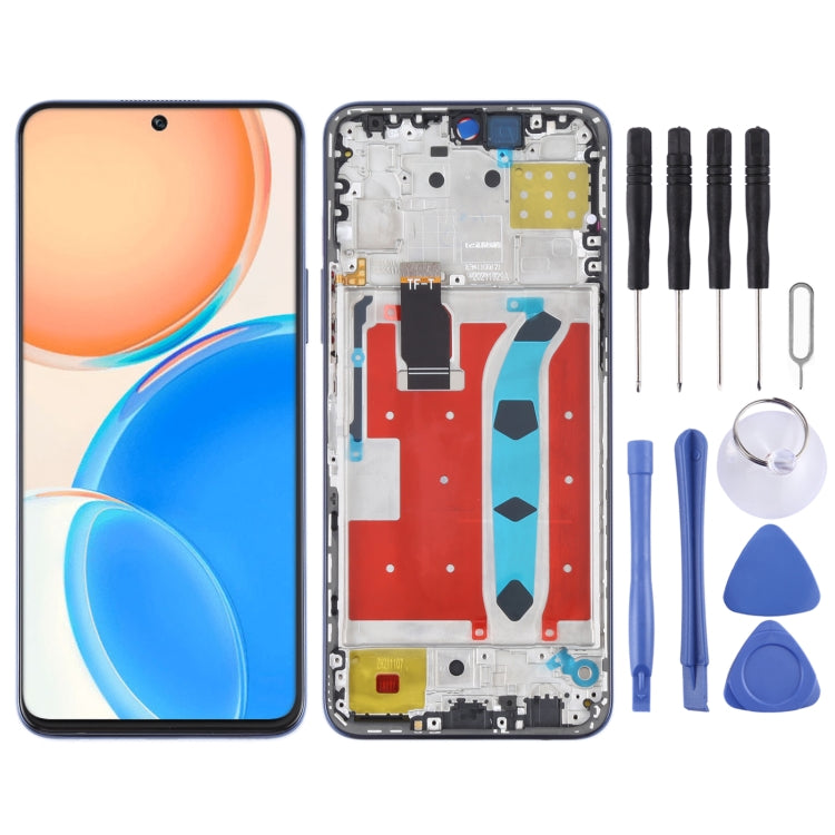 Original LCD Screen and Digitizer Full Assembly with Frame for Honor X8
