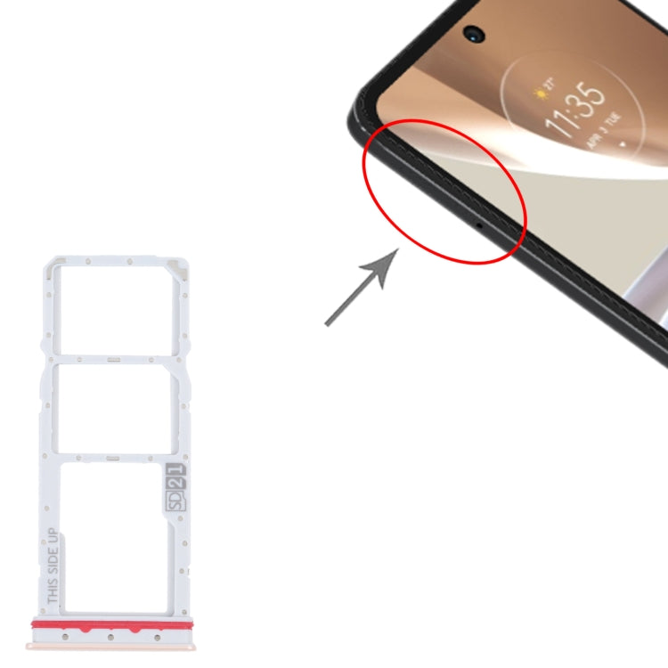 Bandeja para tarjeta SIM + Bandeja para tarjeta SIM + Bandeja para tarjeta Micro SD para Motorola Moto G32