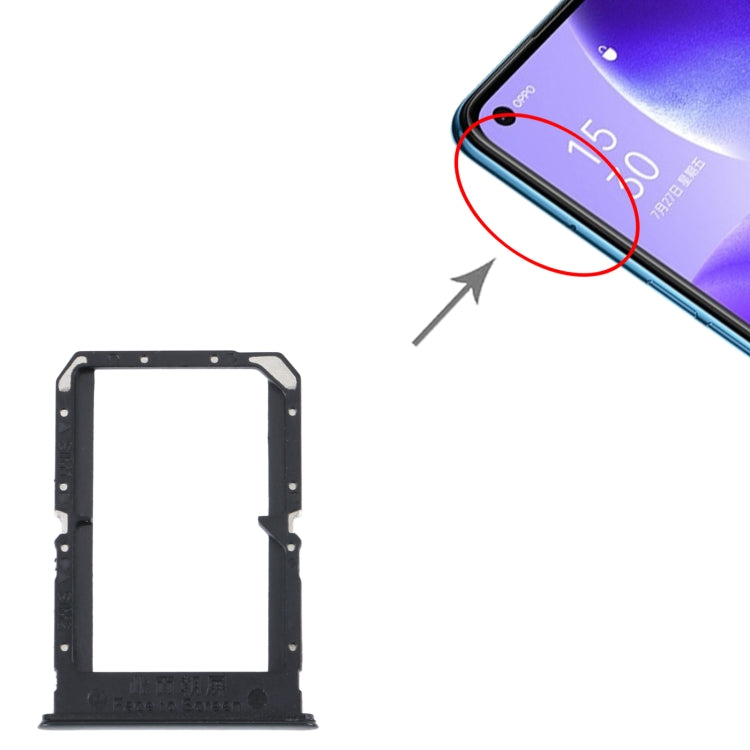 For OPPO Reno5 4G SIM Card Tray + SIM Card Tray