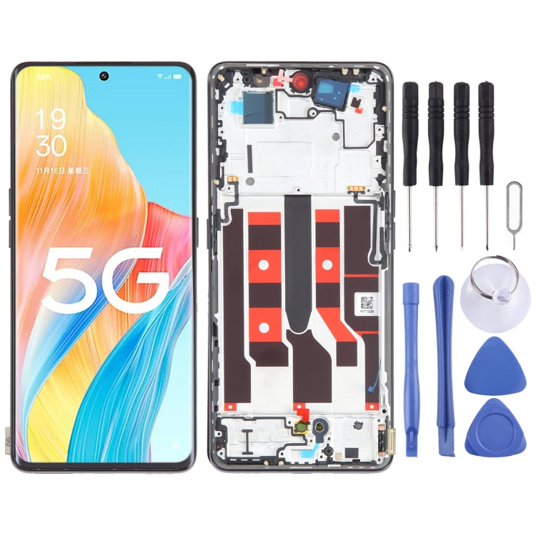 Original LCD Screen For OPPO A1 Pro Digitizer Full Assembly with Frame