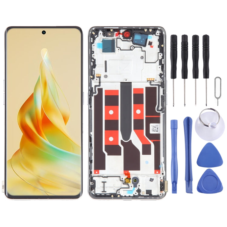 Original LCD Screen For OPPO Reno8 T 5G Digitizer Full Assembly with Frame