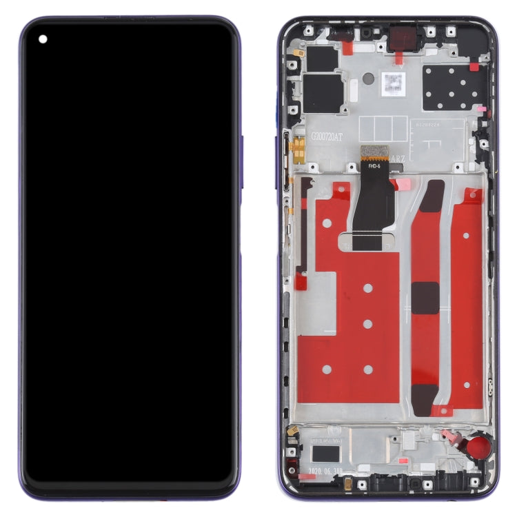 Original LCD Screen For Huawei Nova 7 SE / Honor 30S Digitizer Full Assembly with Frame, For Huawei Nova 7 SE / Honor 30S