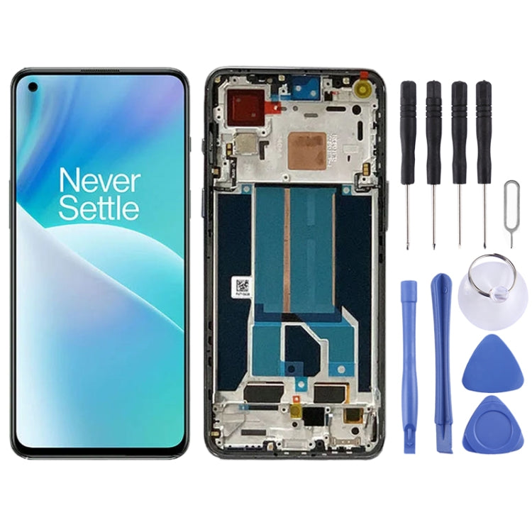 AMOLED LCD Screen for OnePlus Nord 2T CPH2399 CPH2401 Digitizer Full Assembly with Frame