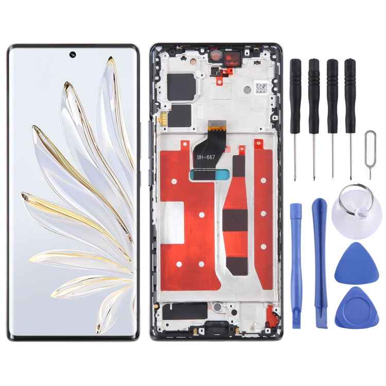 Original LCD Screen For Honor 70 Digitizer Full Assembly with Frame