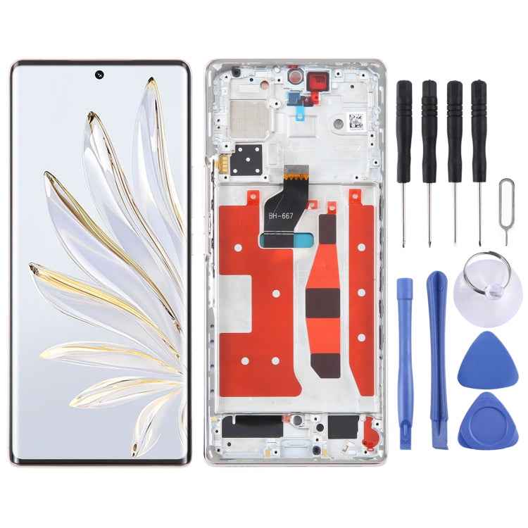 Original LCD Screen For Honor 70 Digitizer Full Assembly with Frame