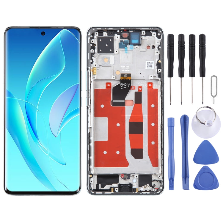 Original LCD Screen For Honor 60 Pro Digitizer Full Assembly with Frame, For Honor 60 Pro (Original)