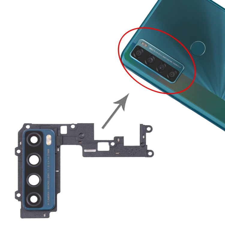 For TCL 20 SE Camera Lens Cover, For TCL 20 SE(Green)