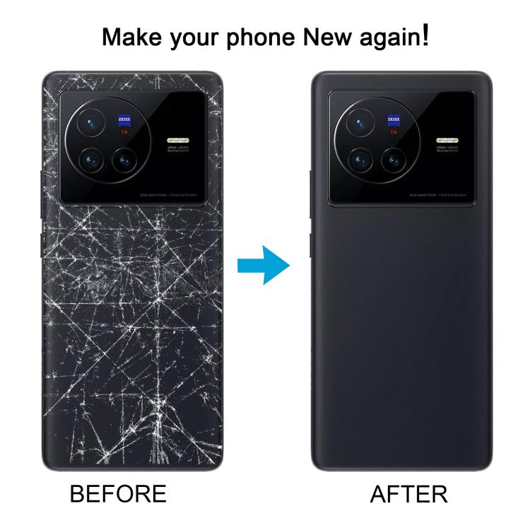 For vivo X80 Original Battery Back Cover with Camera Lens Cover