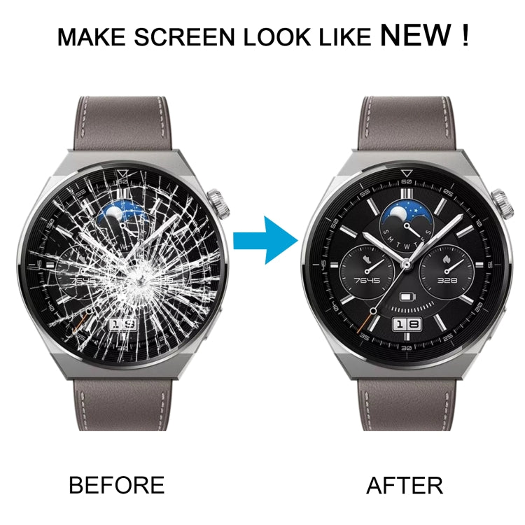 Original LCD Screen For Huawei Watch GT 3 Pro 46mm Digitizer Full Assembly With Frame, For Huawei Watch GT 3 Pro 46mm(Black)