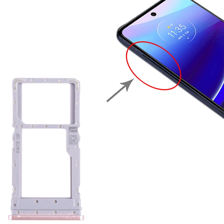 For Motorola Moto G Stylus 2022 SIM Card Tray + Micro SD Card Tray