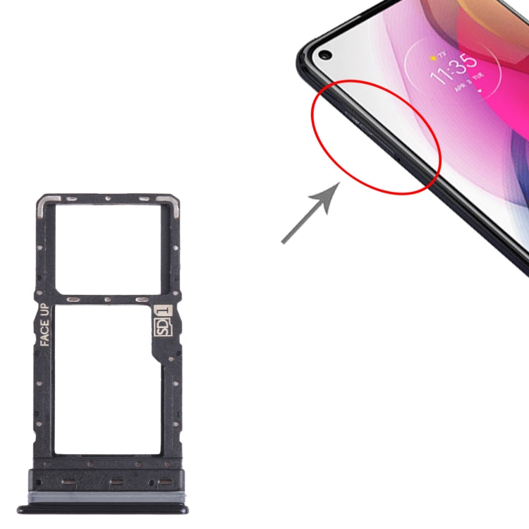 For Motorola Moto G Stylus 2021 SIM Card Tray + Micro SD Card Tray