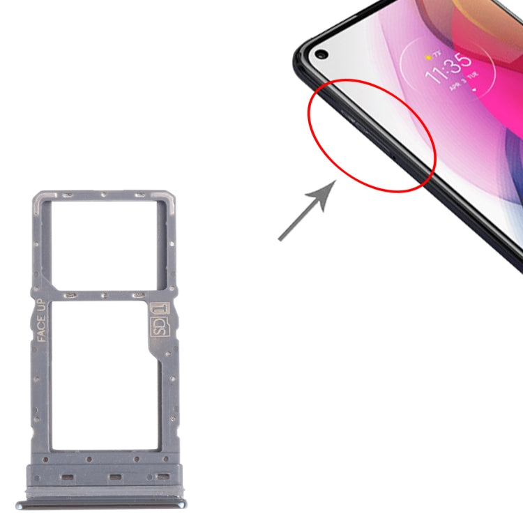 For Motorola Moto G Stylus 2021 SIM Card Tray + Micro SD Card Tray, For Motorola Moto G Stylus 2021