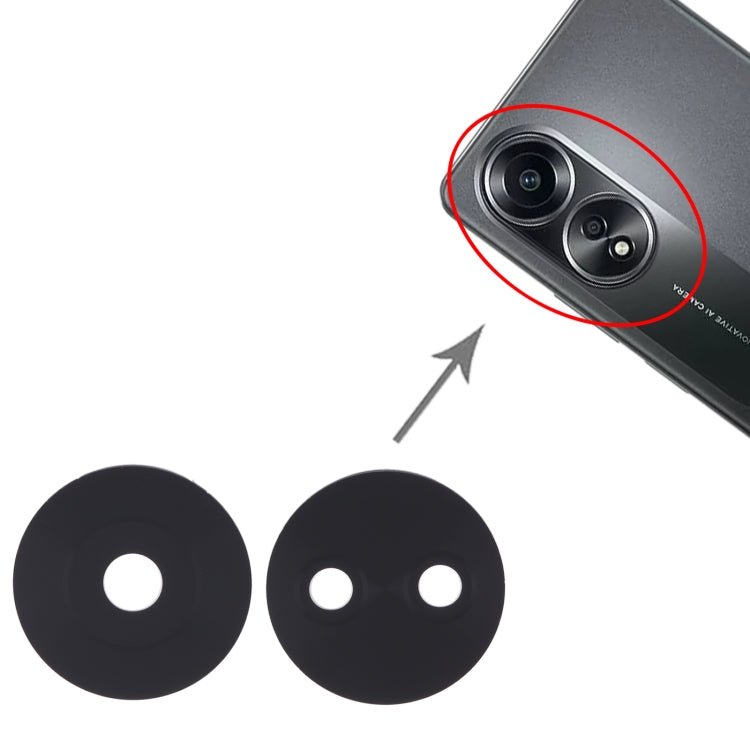 For OPPO A58 / A78 10pcs Back Camera Lens