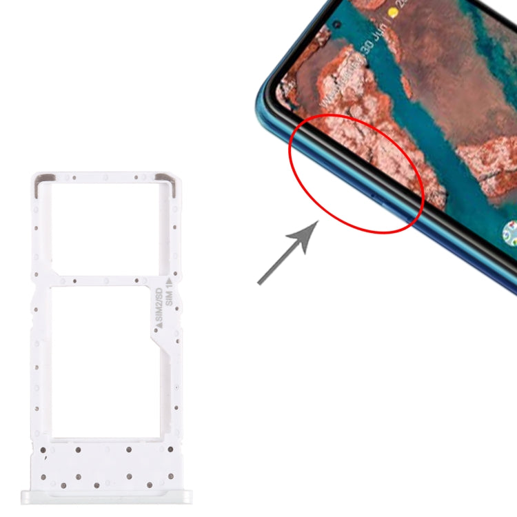 For Nokia X20 Original SIM + SIM / Micro SD Card Tray