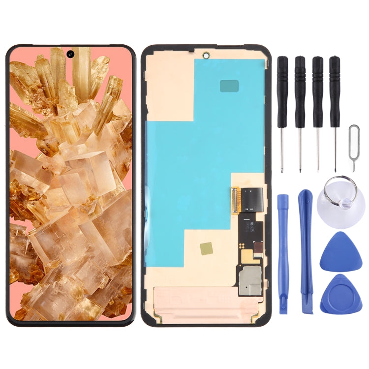 For Google Pixel 8 GKWS6 G9BQD Original LCD Screen With Digitizer Full Assembly with Frame