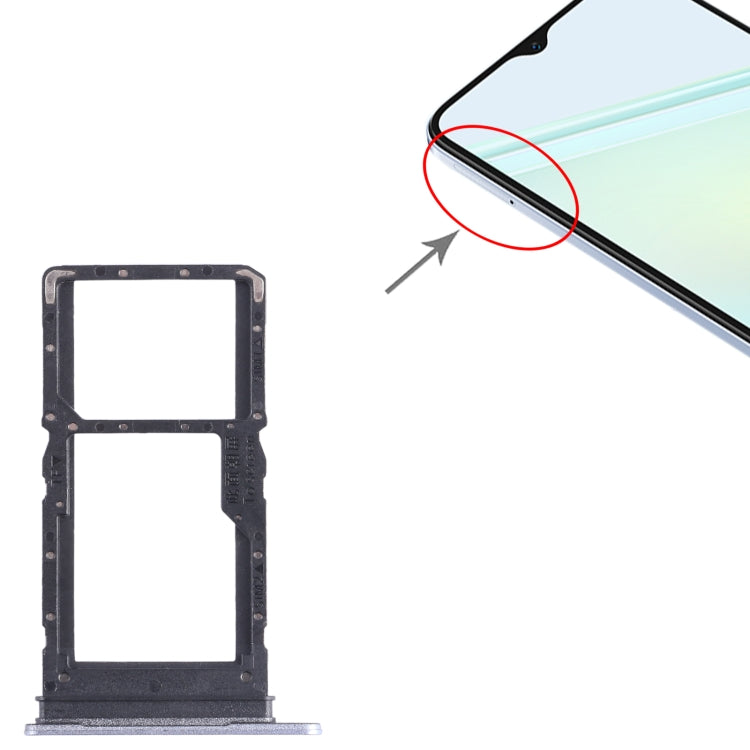 For Honor Play6C SIM + SIM / Micro SD Card Tray, For Honor Play6C