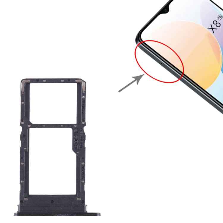 For Honor X8 5G SIM + SIM / Micro SD Card Tray, For Honor X8 5G