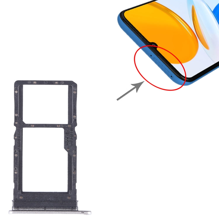 For Honor X7 SIM + SIM / Micro SD Card Tray, For Honor X7