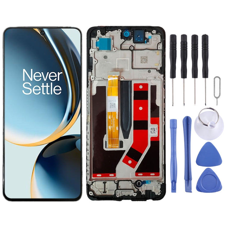 For OnePlus Nord N30 5G 2023 CPH2513 LCD Screen Digitizer Full Assembly with Frame