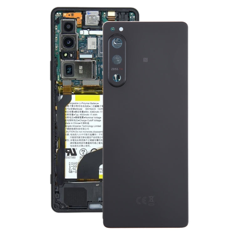 Cache arrière de batterie d'origine pour Sony Xperia 5 IV avec cache d'objectif d'appareil photo, pour Sony Xperia 5 IV (Original), pour Sony Xperia 5 IV