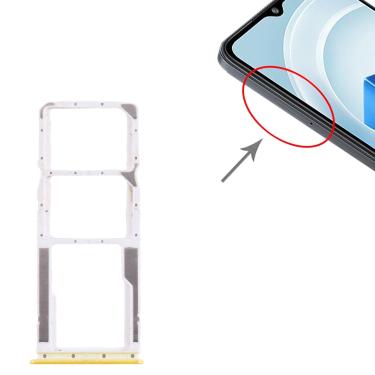 For Xiaomi Poco M5 4G SIM Card Tray + SIM Card Tray + Micro SD Card Tray