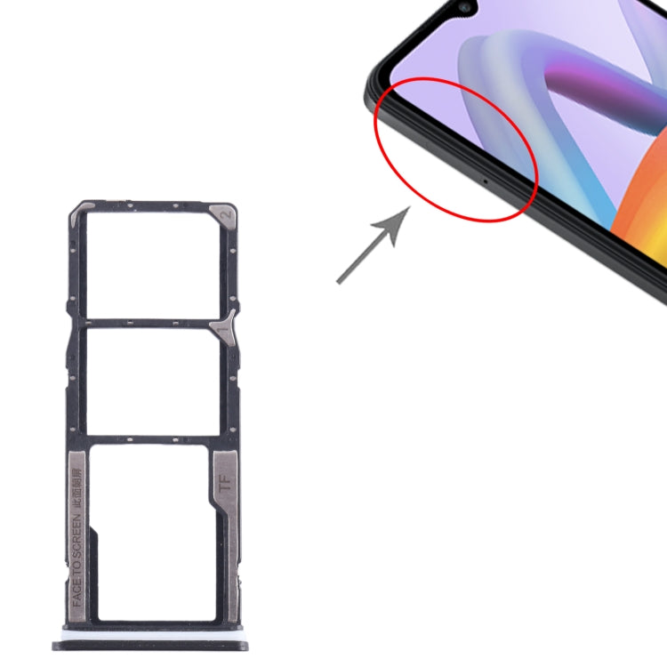 For Xiaomi Redmi A2 SIM Card Tray + SIM Card Tray + Micro SD Card Tray