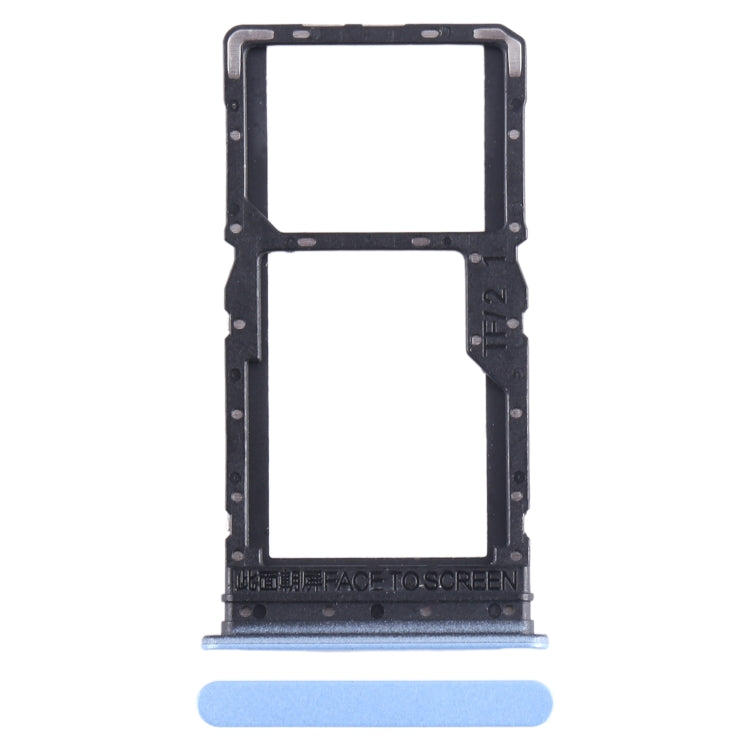 For Xiaomi Redmi 12 5G SIM Card Tray + SIM Card Tray / Micro SD Card Tray