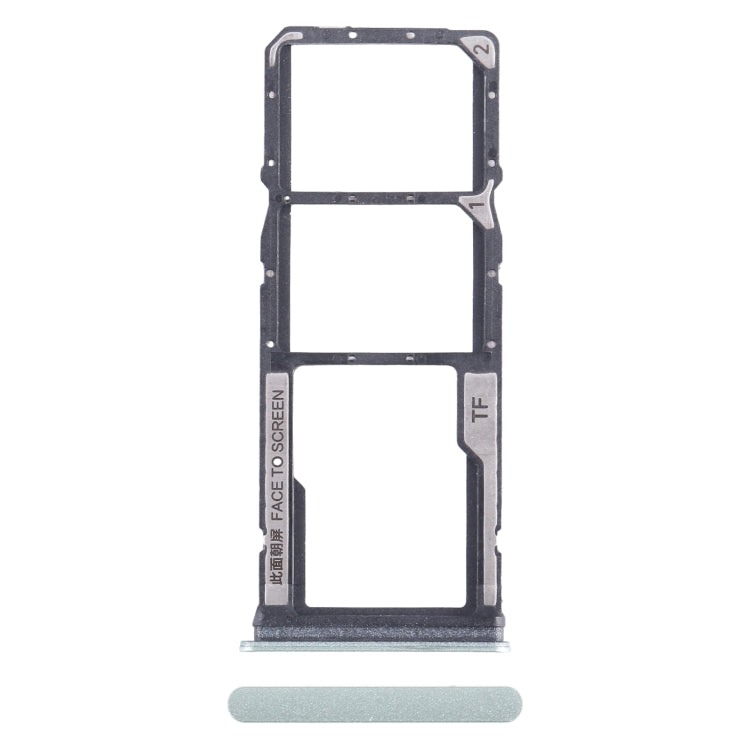 For Xiaomi Redmi 13C SIM Card Tray + SIM Card Tray + Micro SD Card Tray
