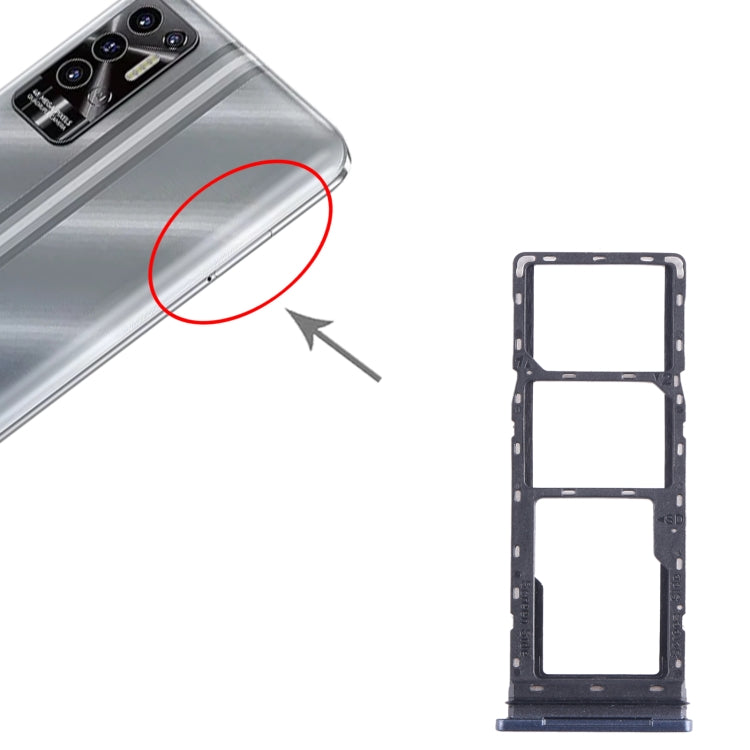 For Tecno Pova 2 SIM Card Tray + SIM Card Tray + Micro SD Card Tray