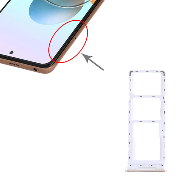 Pour Tecno Camon 18, plateau pour carte SIM + plateau pour carte SIM + plateau pour carte Micro SD, pour Tecno Camon 18