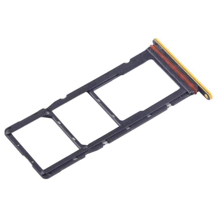 For Tecno Pop 7 BF6 SIM Card Tray + SIM Card Tray + Micro SD Card Tray, For Tecno Pop 7