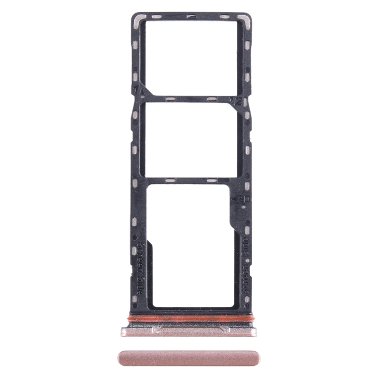 For Infinix Hot 10i X659B SIM Card Tray + SIM Card Tray + Micro SD Card Tray