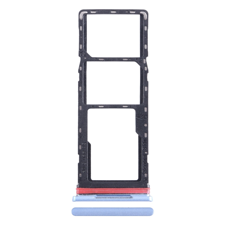 For Infinix Hot 12i X665B SIM Card Tray + SIM Card Tray + Micro SD Card Tray