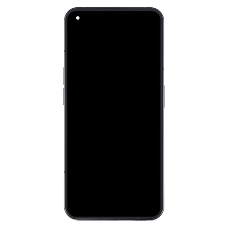 Pantalla LCD digitalizadora completa con marco para teléfono Nothing Phone1 A063 (negro) y para teléfono Nothing Phone1 A063 (plateado).